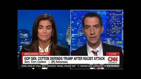 Sen. Tom Cotton destroys CNN Anchor Caitlin Collins as Kamala continues to dodge the media.