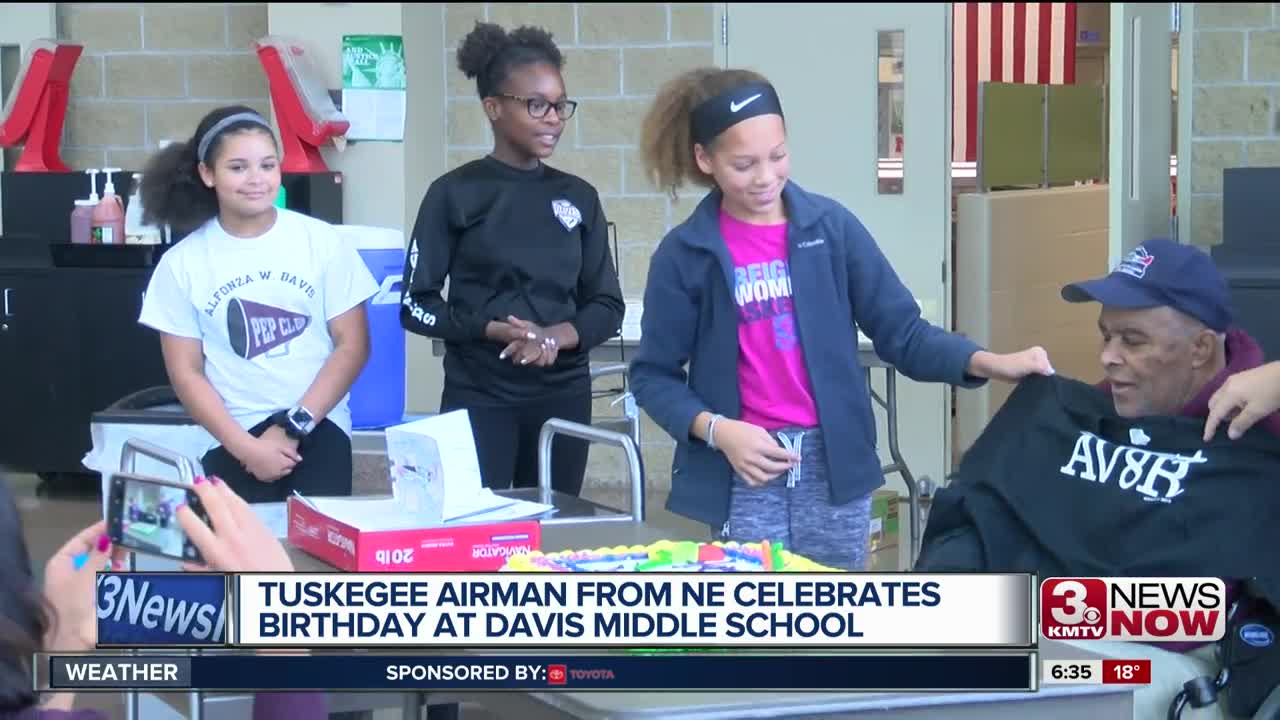 Tuskegee Airman celebrates 95th birthday with OPS school