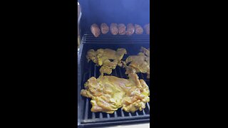 Grilling a feast