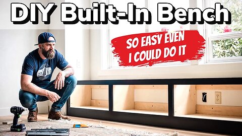 Window Bench How To || DIY Built-In Bench
