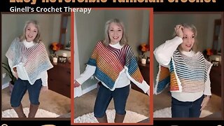 Reversible Poncho You Can Wear 6 Different Ways!