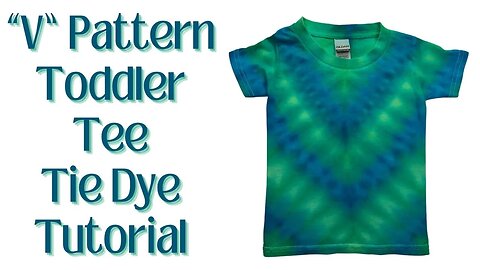 Tie-Dye Designs: V-Pattern Toddler Tee Old Liquid Tie Dye