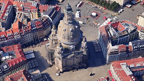 The Frauenkirche is a Lutheran church in Dresden Germany