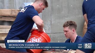 Student athletes step up to clear out debris in Coconino County