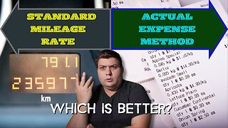 Standard Mileage Method vs Actual Expense Method - EVERYTHING You MUST Know!! Which is Better?