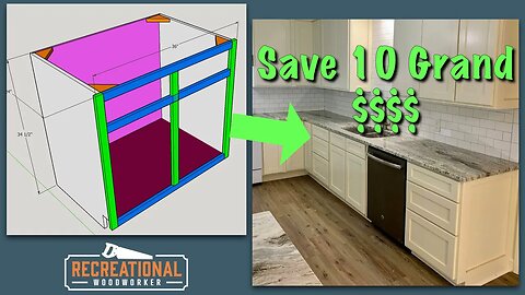 Save $10,000 on Your Remodel by Building Your Own Kitchen Cabinets - Step By Step How-to Guide.