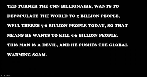 CNN Ted Turn Wants to Depopulating Earth From 8 to 2 Billion People