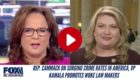 Rep. Cammack On Surging Crime Rates In America, VP Kamala Promotes Woke Lawmakers