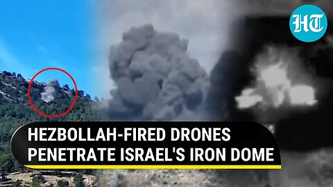 Israel's Iron Dome Fails To Stop Explosive-laden Drones Fired By Hezbollah | Four Soldiers Injured