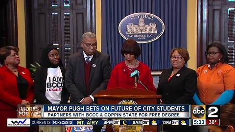 Mayor and Baltimore City Community College announce Mayor Scholars Program