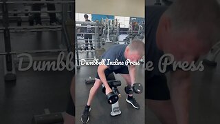 Dumbbell Incline Press #shorts