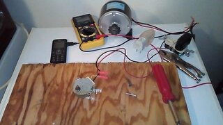Can you get power from a microwave turntable motor ?.