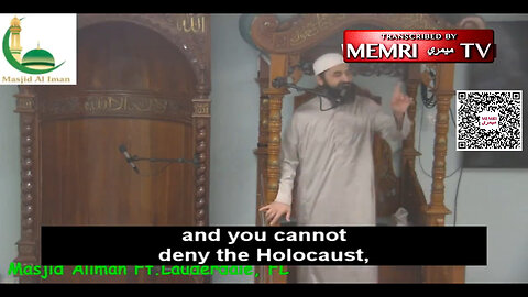 Florida Mosque Speaker Whining Because He Can't Even Deny The Holocaust