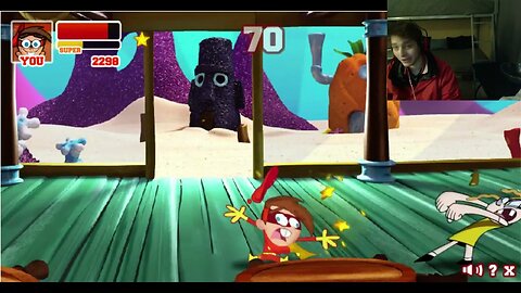 Bessie Higgenbottom VS Timmy As Cleft In A Nickelodeon Super Brawl 2 Battle With Live Commentary