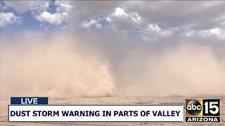 Wall of dust rolls into southeast Valley 7/5