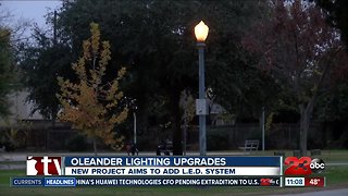 Oleander street lighting upgrades