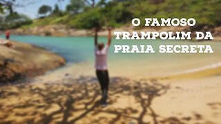 A Praia Secreta e o Antigo Trampolim na cidade de Vila Velha