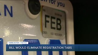 Bill would eliminate registration tabs