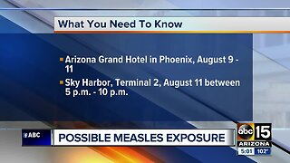 Health departments warn of possible measles exposure at Valley resort, Phoenix airport