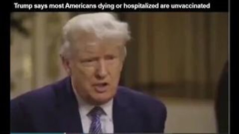 FORMER PRESIDENT TRUMP LIES TO CANDACE OWENS: UNVACCINATED PEOPLE ARE DYING & FILLING THE HOSPITALS