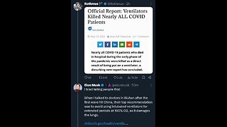 Elon Musk recently responded to a tweet claiming "ventilators nearly killed all COVID patients"