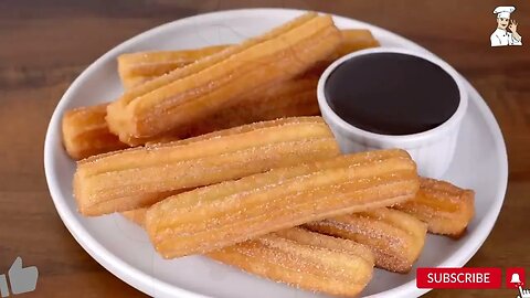 How to make CHURROS with Hot Chocolate || food recipes