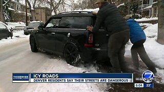 Icy roads: Denver residents say their streets are dangerous