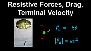 Resistive Forces, Drag, Terminal Velocity - AP Physics C (Mechanics)