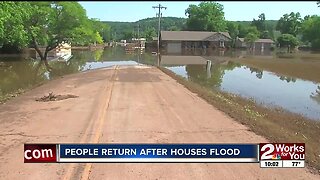 Returning home after flooding