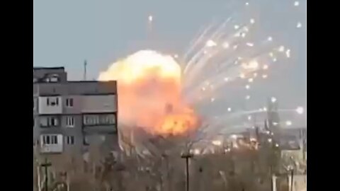 Russian Invasion | Airbase at Melitopol, Ukraine Under Fire by the Russian Invasion Force (Real or Fake?)