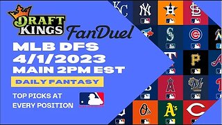Dreams Top Picks MLB DFS Today Main Slate 4/1/23 Daily Fantasy Sports Strategy DraftKings FanDuel