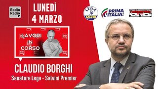 🔴 Sen. Claudio Borghi a "Lavori In Corso" su Radio Radio: il #dossieraggio (04/03/2024).