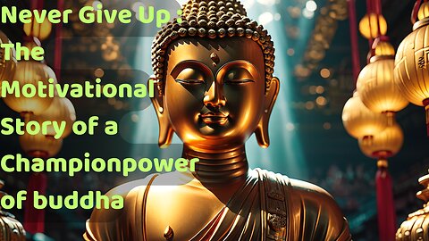 Never Give Up: The Motivational Story of a Champion power of buddha