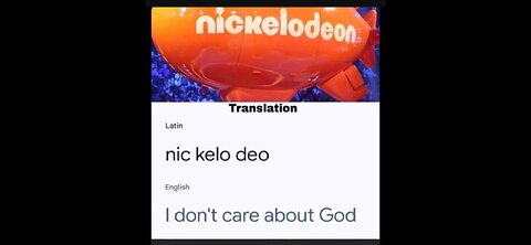 Nic•Kelo•Deo means what⁉️ 👁️