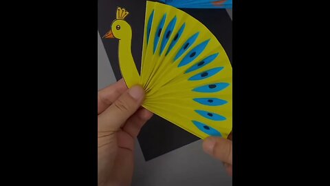 "Fun and Colorful Paper Peacock Craft for Kids"