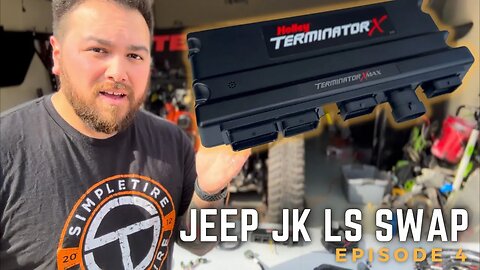 Wiring up my LS SWAPPED Jeep Wrangler - Holley Terminator X Max - Jeep Wrangler DIY LS Swap Ep. 4