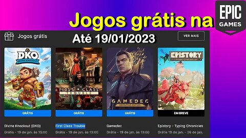 Jogos Grátis - DKO; First Class Trouble; Gamedec - Epic Games