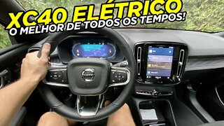 TEST DRIVE VOLVO XC40 RECHARGE 100% ELÉTRICO 2022! 0 A 100 DE PORSCHE E CONSUMO DE CARRO 1.0!