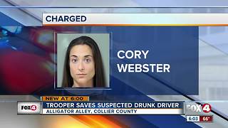 Trooper Saves Suspected Drunk Driver