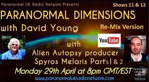 Spyros Melaris talks to David Young on 'Paranormal Dimensions'.