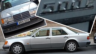 Mercedes 500E built at Porsche in Zuffenhausen. Original Mercedes "Hammer" 326 HP V8 [4k 60p]