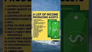 "16 Incredible Income-Producing Assets to Secure Your Financial Future" #financialsuccess