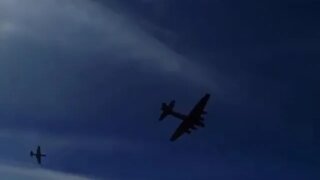 B-17 bomber and a smaller plane collide at Dallas airshow.