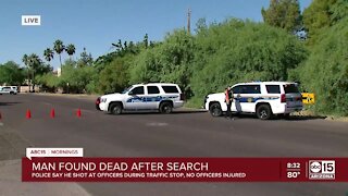 Man accused of shooting at Phx officer found dead
