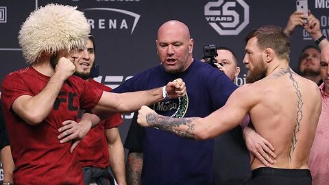 Khabib jump to the cage for dallon danis [field of battle]