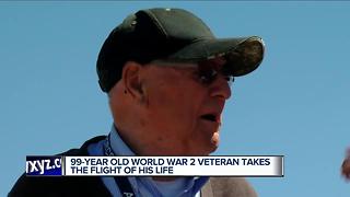 99-year-old vet takes the flight of his life