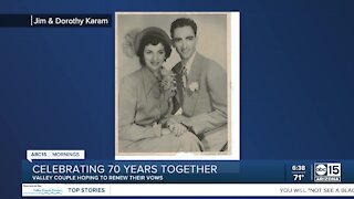 Valley couple celebrates 70th wedding anniversary