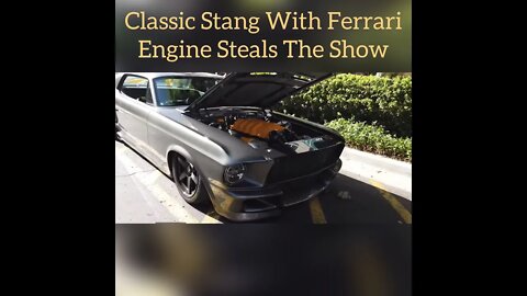 Classic Stang With Ferrari Engine Steals The Show