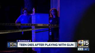 Teen dies after playing with gun with a friend