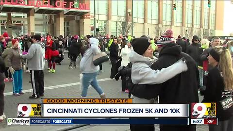 Some road closures in downtown Cincinnati for Cyclones Foundation Frozen 5K and 10K